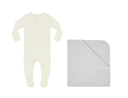 Rhinestone 3 Piece Set - Ivory