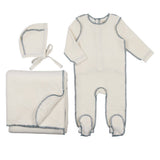Sherpa Velour Stitch Set-Slate