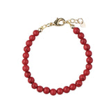 Red Dye Beaded Bracelet