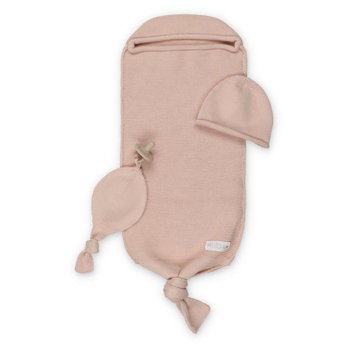 Peluche Knit Cocoon Set -Blush