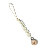 Bubble Pacifier Clip Cream