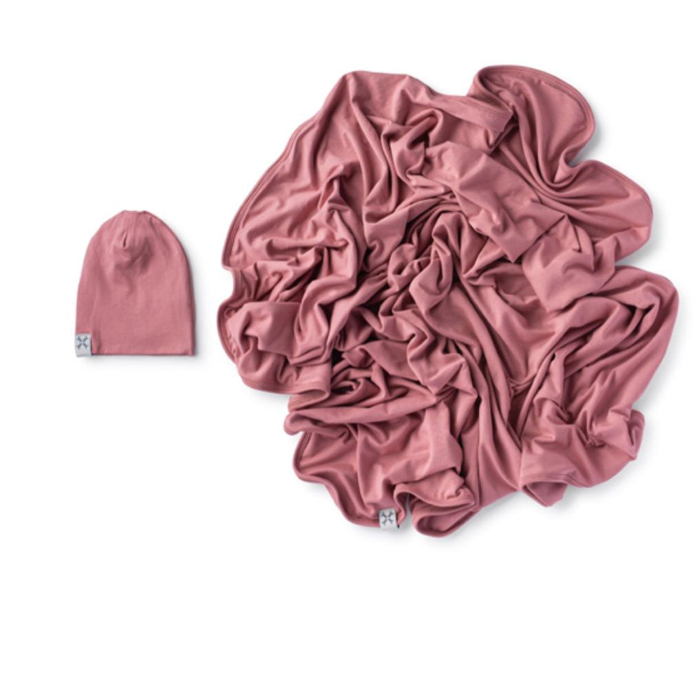 Rose Beanie & Blanket Set
