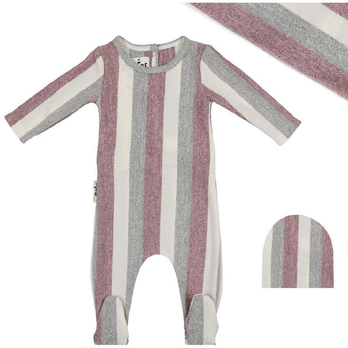 Striped Sweater Knit Collection- Mauve