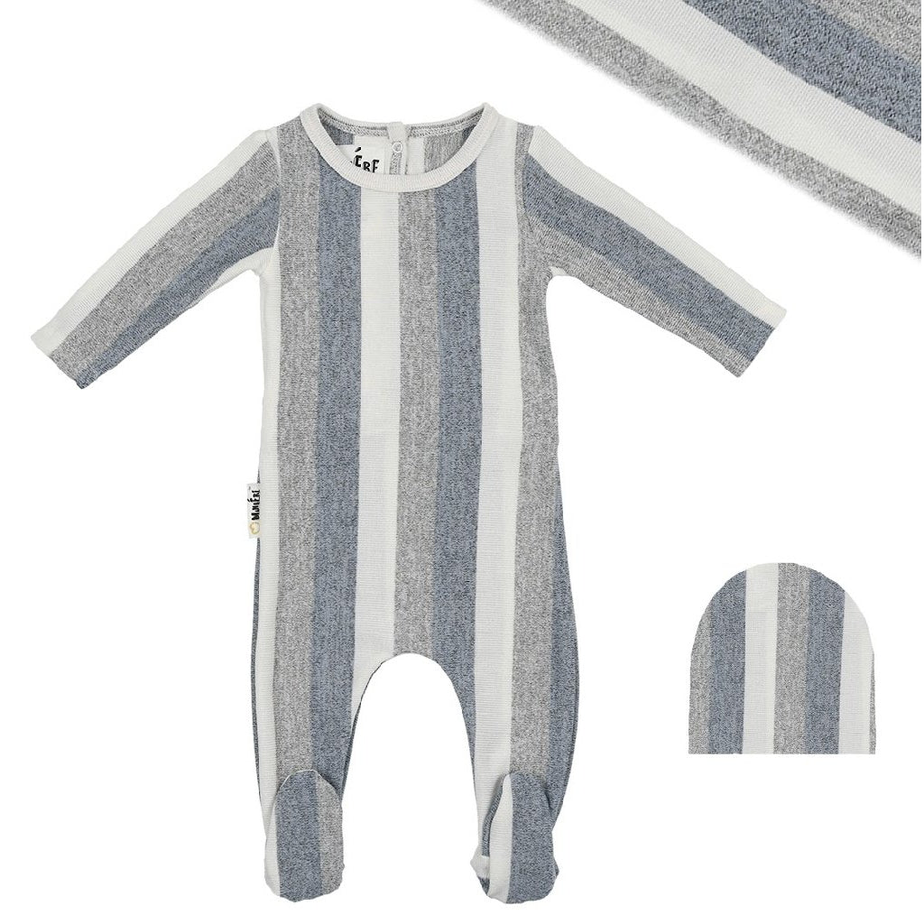 Striped Sweater Knit Collection -Powder Blue