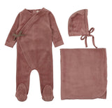 Velour Brown Ribbon Set -Clay