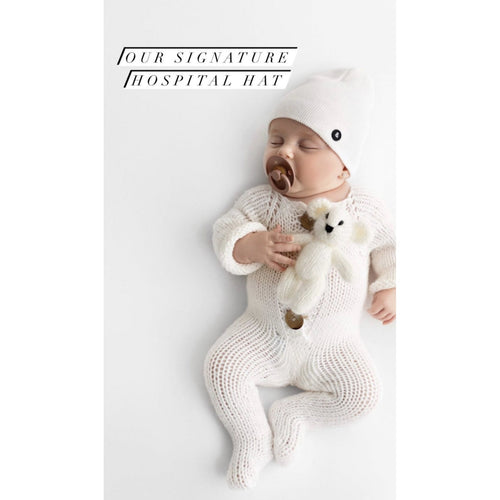 Classic Baby Hat -White
