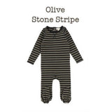 Olive/Black Stripe Classic Ribbed Collection