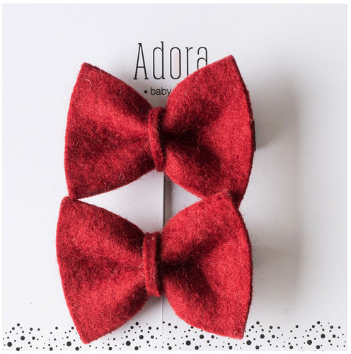 Adora Wool Bow Sets