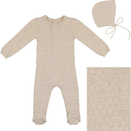 Argyle Fine Knit Collection - Sand