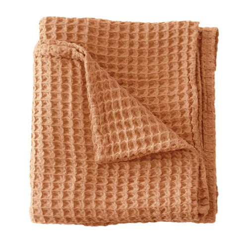 Rust Waffle Blanket