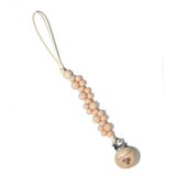 Bubble Pacifier Clip Peach