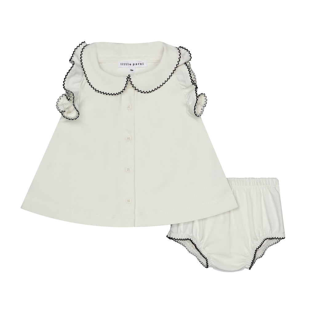 Little Parni Milano Baby Ruffled Shirt Set