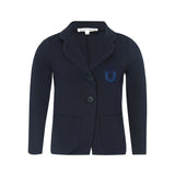 Parni Navy Classic Milano Blazer With Crest