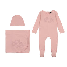 Load image into Gallery viewer, Cuddle &amp; Coo Pink Bicycle Stretchie 3PC Set
