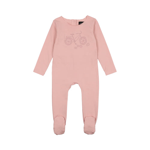 Cuddle & Coo Pink Bicycle Stretchie + Beanie