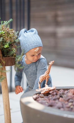 Steel Blue Marled Rib Collection