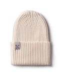 Jacqueline & Jac Natural White Ribbed Cuff Beanie
