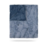Peluche Blue wash & Denim Heather Lux Fur Blanket