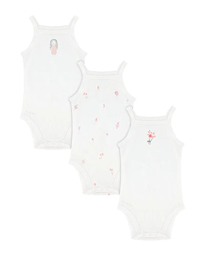 Aime Baby Girl Print Undershirt (pattern version slightly varies)