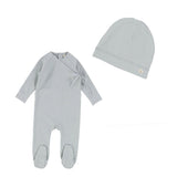 Brushed Cotton Wrapover Collection Dusty Blue