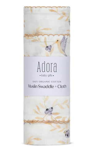 Adora Swaddle + Cloth Set - Vine Boys
