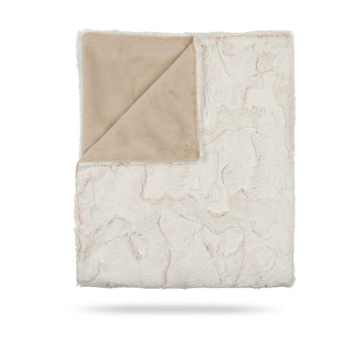 Taupe Frosted Lux Fur Blanket