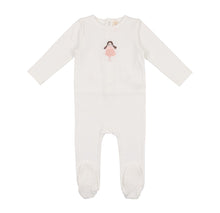 Load image into Gallery viewer, Lil Legs Embroidered Cotton Footie White Doll