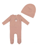 Lil Legs Embroidered Cotton Footie Rose Doll