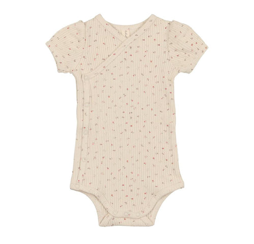 Lil Legs Side Snap Rib Romper Garden