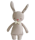 Linen Mini Rattle Bunny