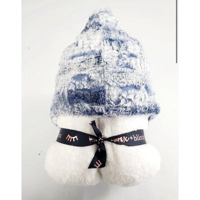 Winx & Blinx Wave Boa Navy Hooded Towel