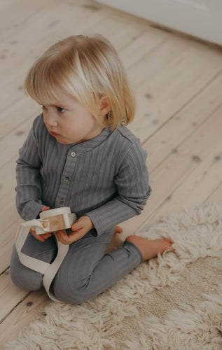 Mema Knits Sea Blue Cardigan Set