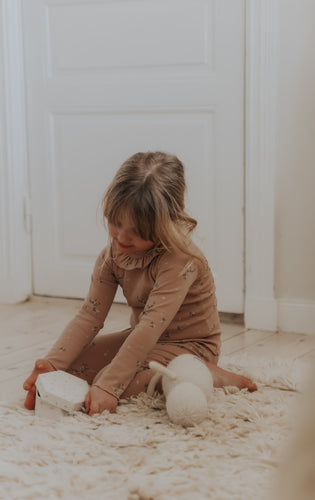 Mema Knits Pink Floral 2 PC Set